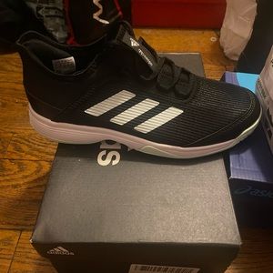 Adidas mint, white and black ortholite shoes